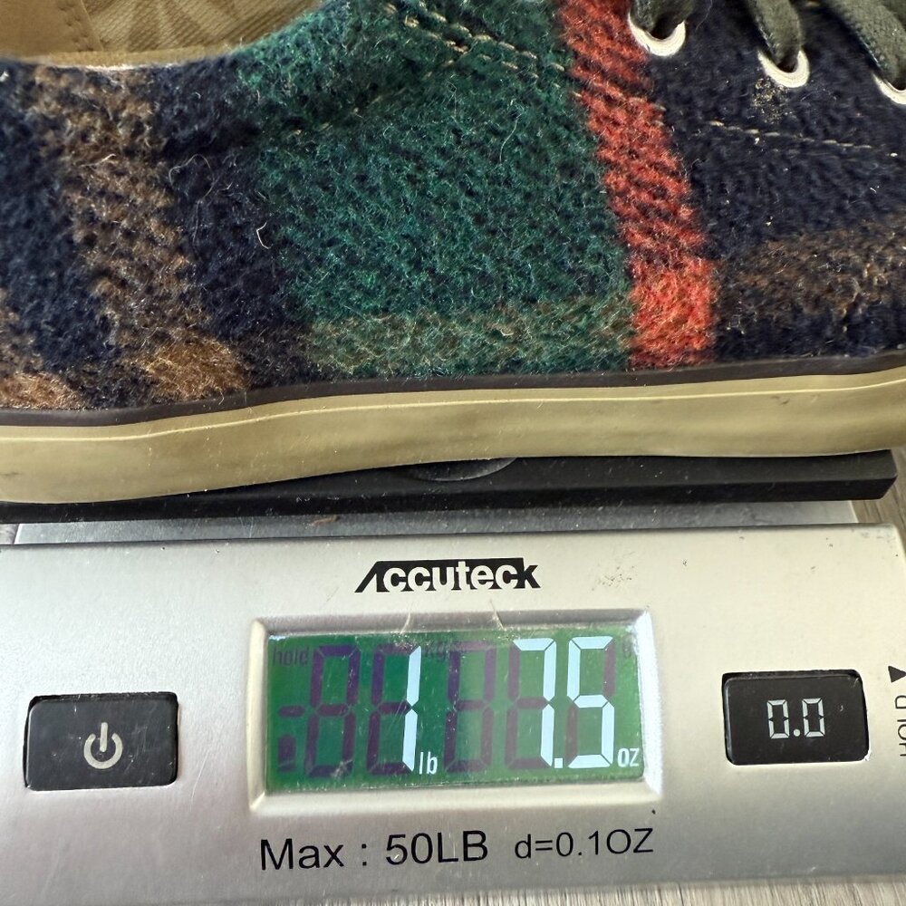 Keen Women 8 Elsa Sneakers Shoe Tartan Plaid Wool Fabric Casual Lace Up Low Top - Picture 8 of 8